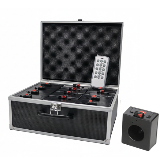 12 PCS Cold Fountain Sparkler Base Kit with Flight Case