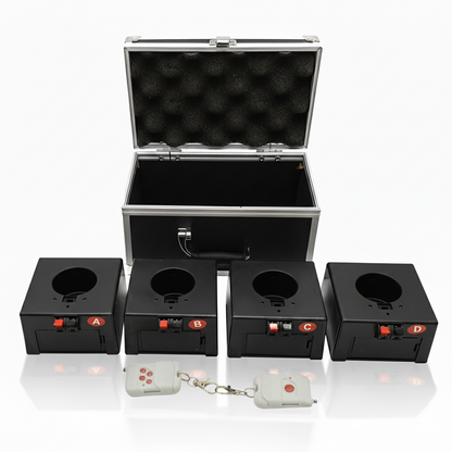 4 PCS Cold Fountain Sparkler Base Kit with Flight Case