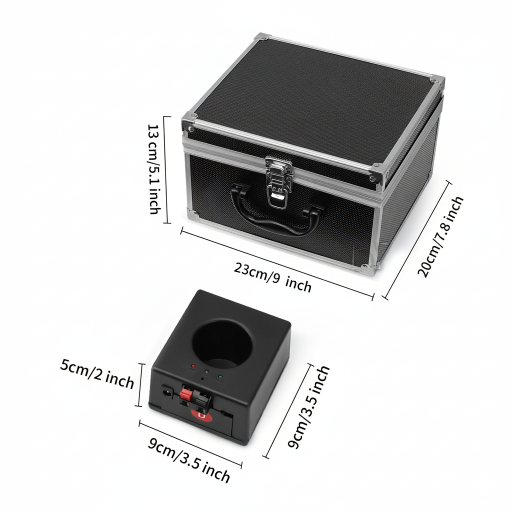 8 PCS Cold Fountain Sparkler Base Kit with Flight Case