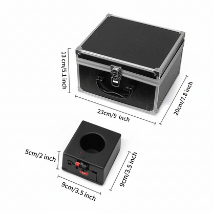 8 PCS Cold Fountain Sparkler Base Kit with Flight Case